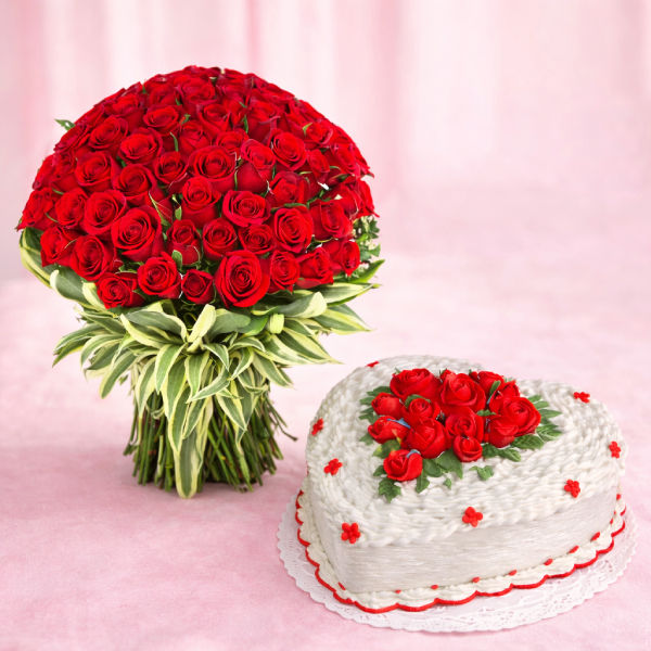 Roses Supreme with Sweet Heart
