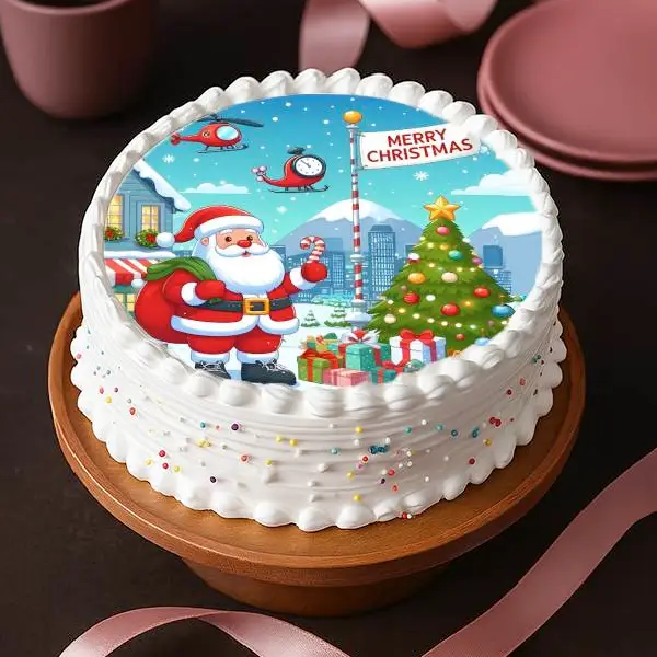 Christmas Theme Cake Christmas Theme Cake