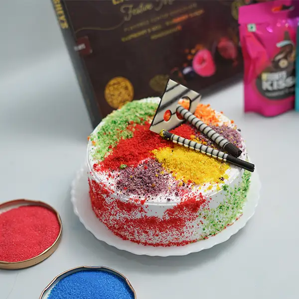 Hershey's Chocolates with Vanilla Holi Cake