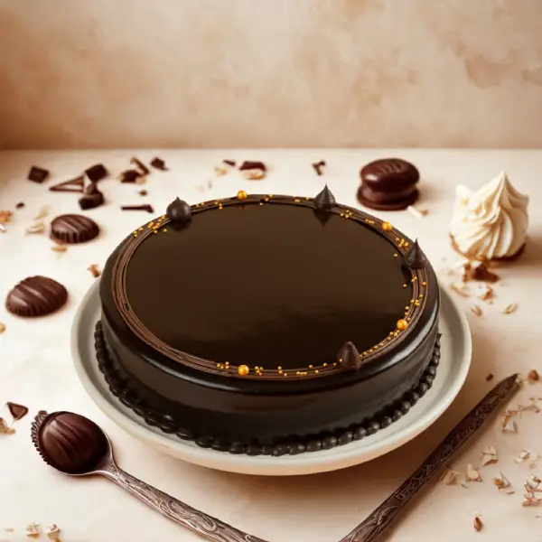 Chocolate Truffle Cake Eggless