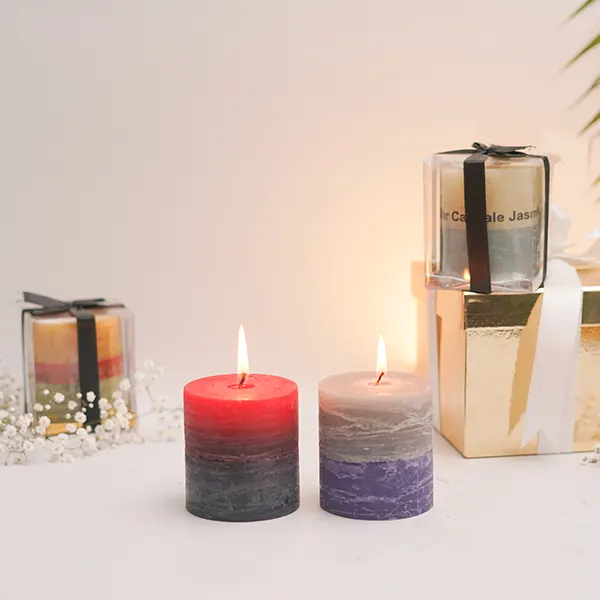 Rustic Pillars (Set of 4 Candles)