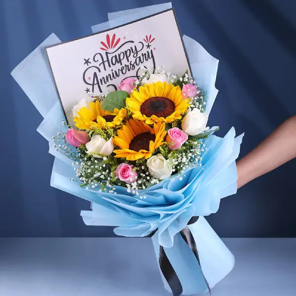 Anniversary Blooms For Romance