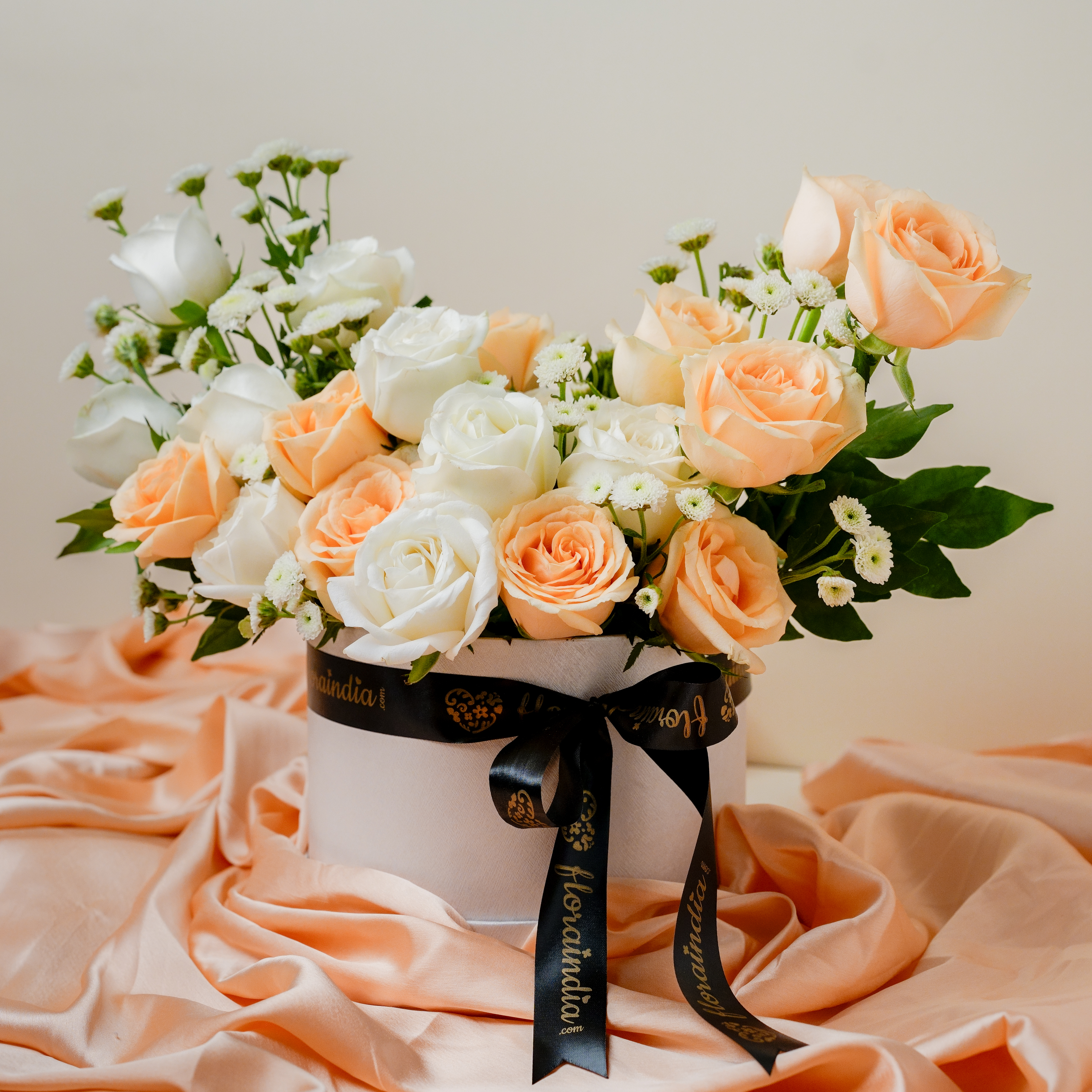Peach White Rose Harmony