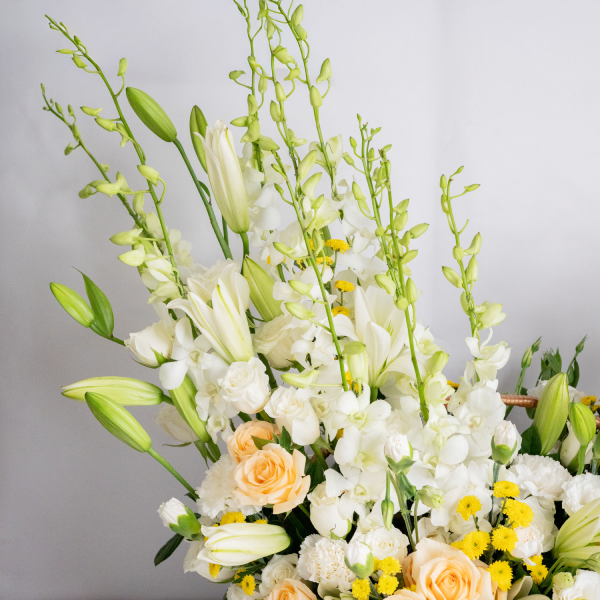 White Serenity Basket White Serenity Basket