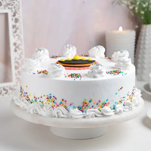 Diya Design Vanilla Cake