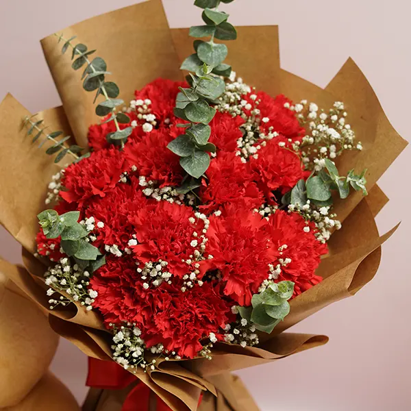 Teddy with Carnation Charm