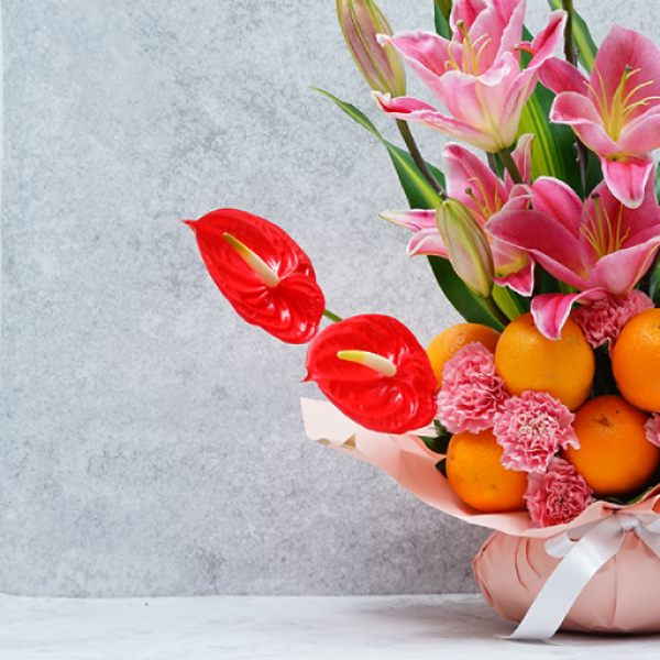 Charming Lily N Orange Vase Charming Lily N Orange Vase