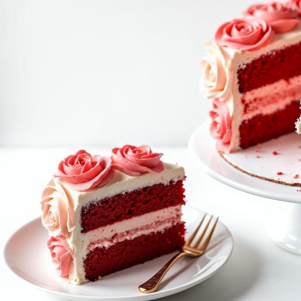 Rose Red Velvet Cake