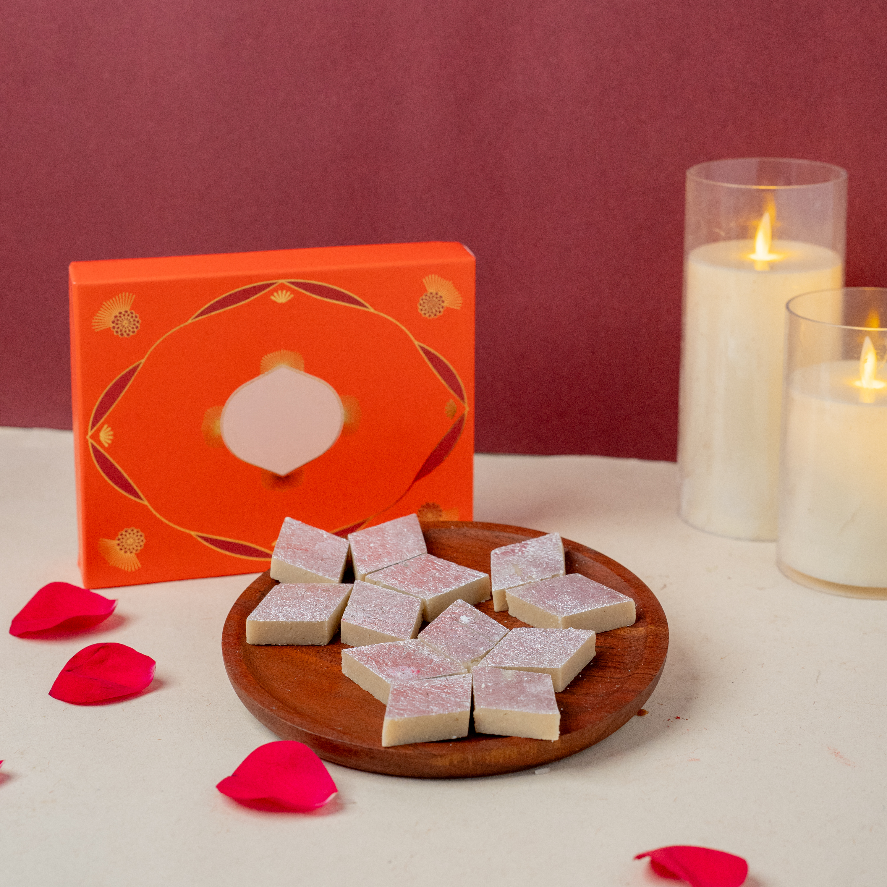 Designer Thali & Kaju Katli
