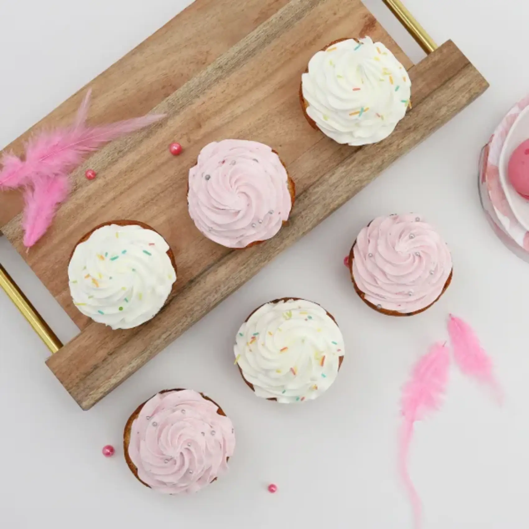 Set of 6 Vanilla Cup Cake