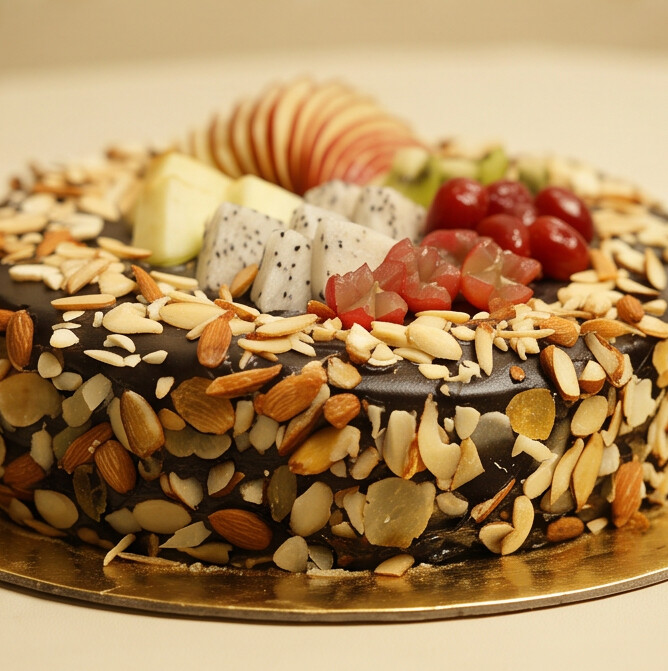 Fruit-Filled Choco Cake