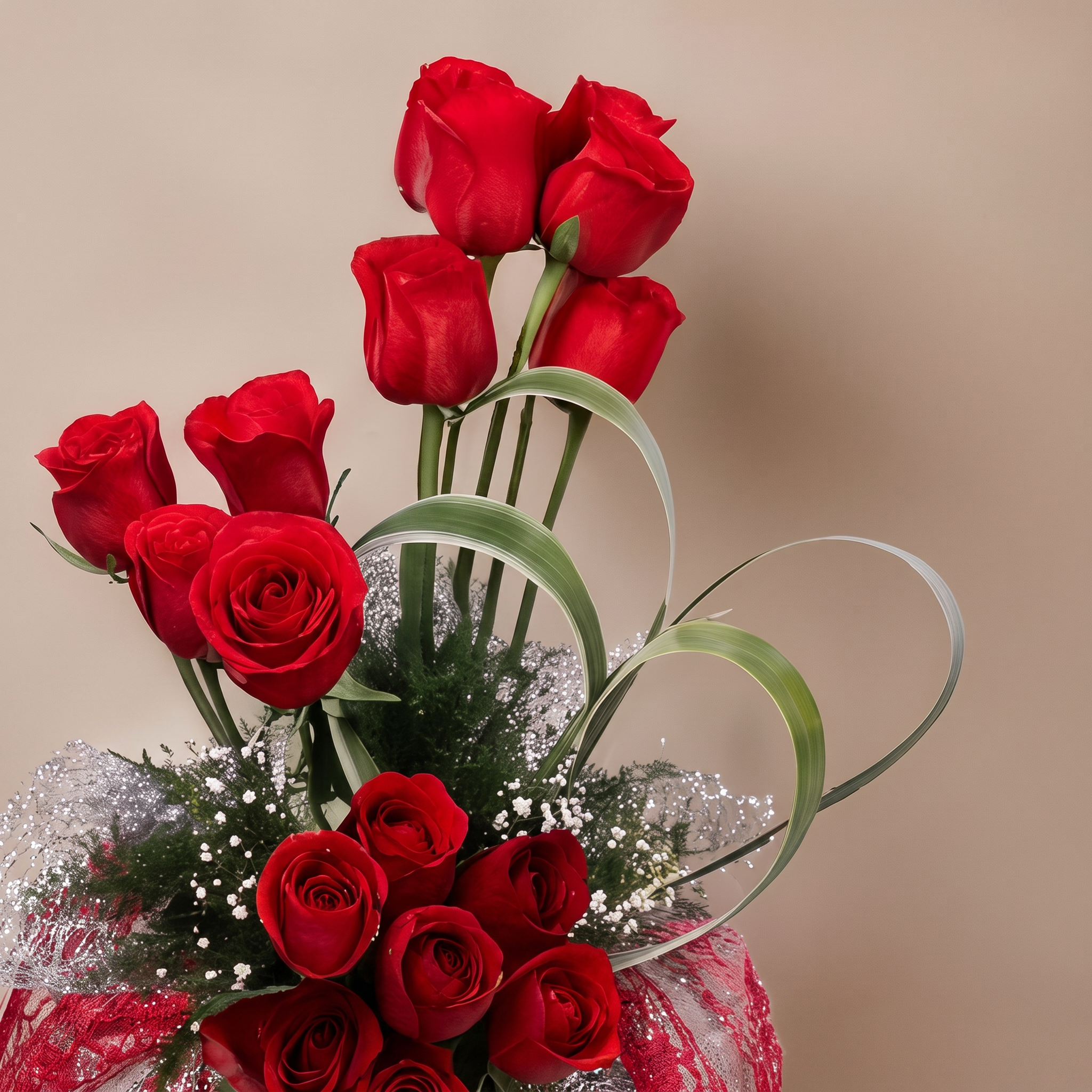 Alluring Red with Teddy