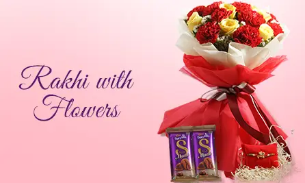 rakhi with flowers