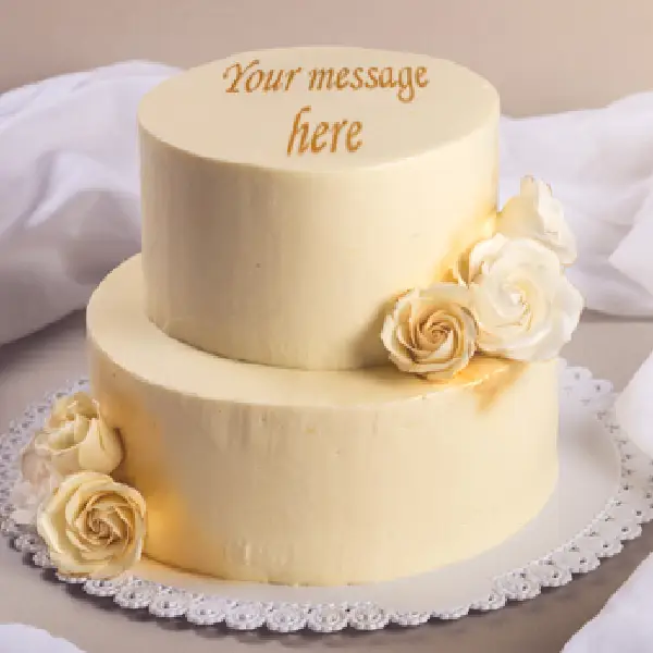 Two-Tiered Fondant Cake