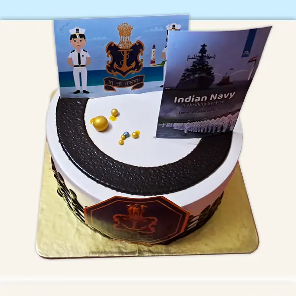 Nautical Navy Cake