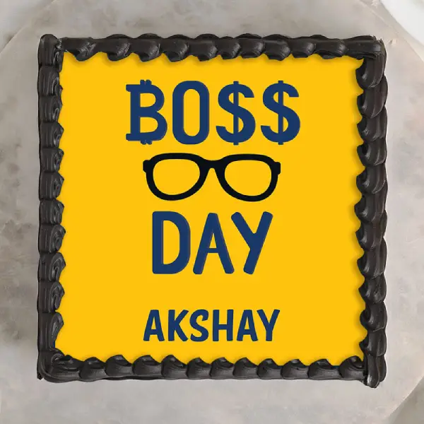 Boss Day Choco Cake