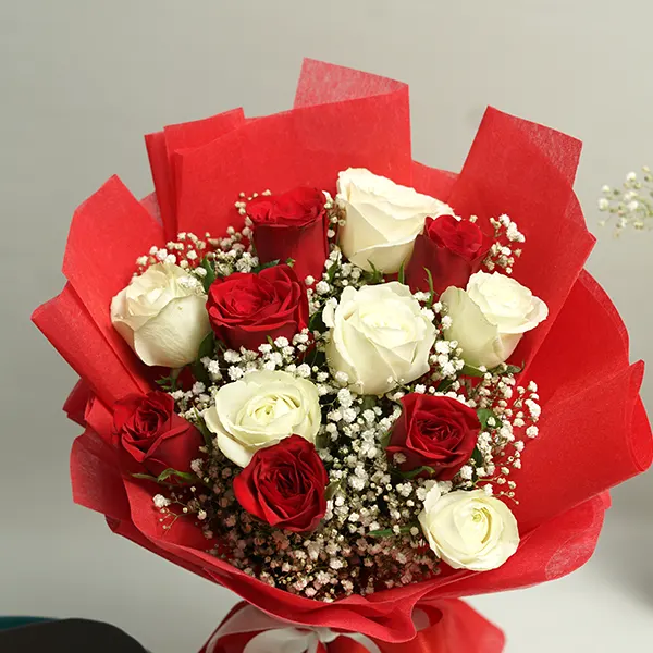 Twin Tones of Love with Heart Cake