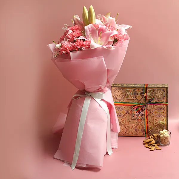Elegant Lily Dry Fruit Gift