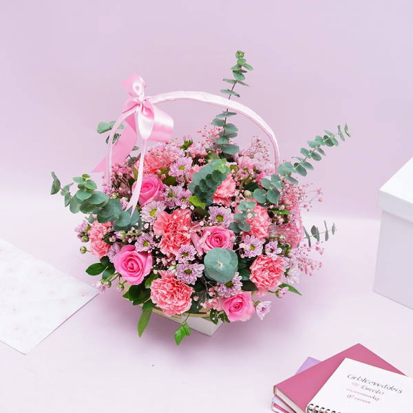 Blushing Pink Basket