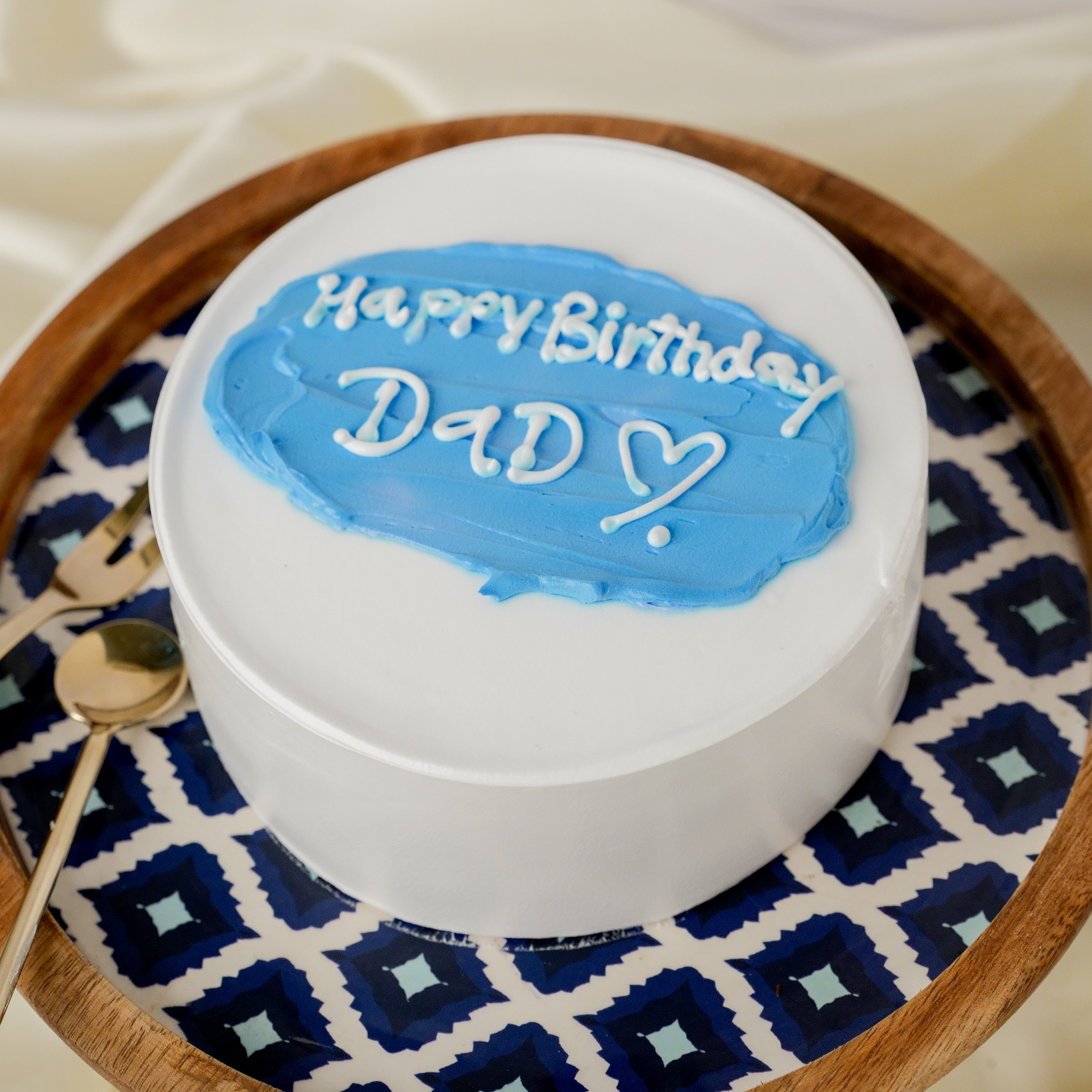 Vanilla Birthday Cake for Dad