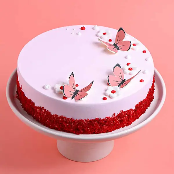 Butterfly Red Velvet Cake
