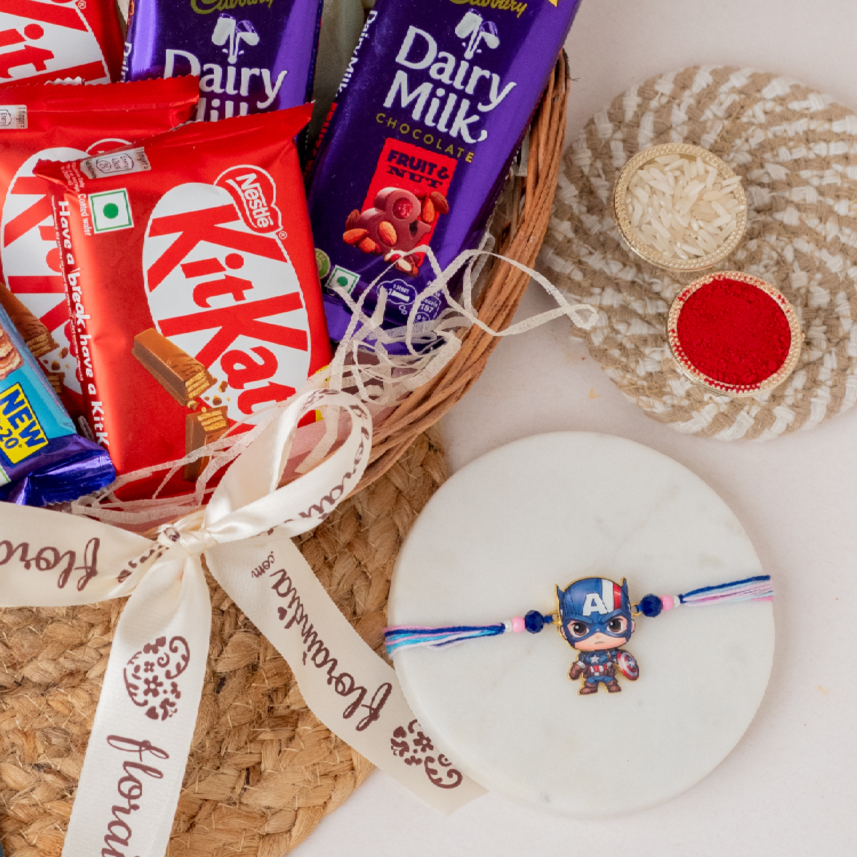 Captain America Rakhi & Hamper