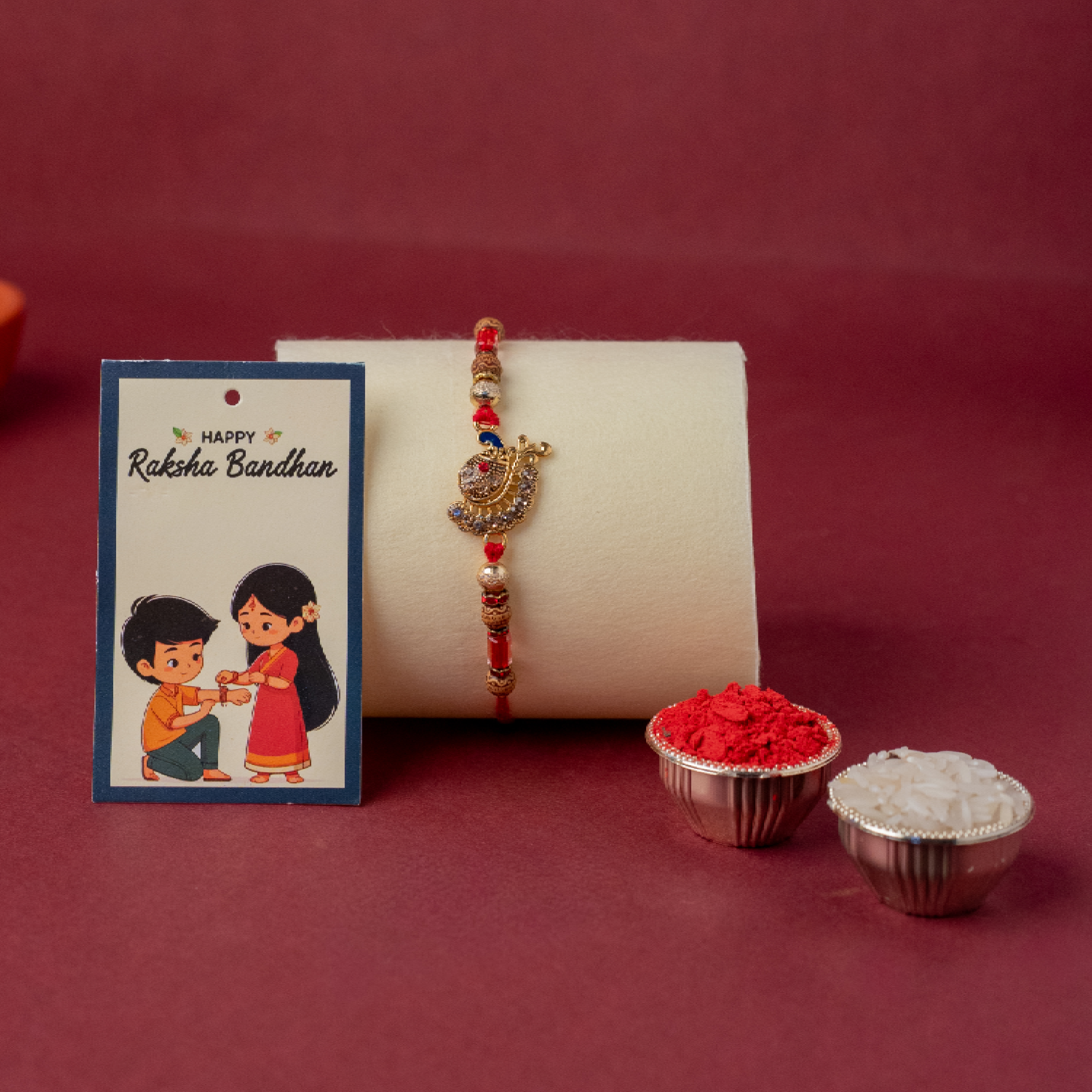 Peacock Rakhi Gift Hamper Peacock Rakhi Gift Hamper