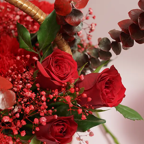 Scarlet Bloom Basket & Chocolates