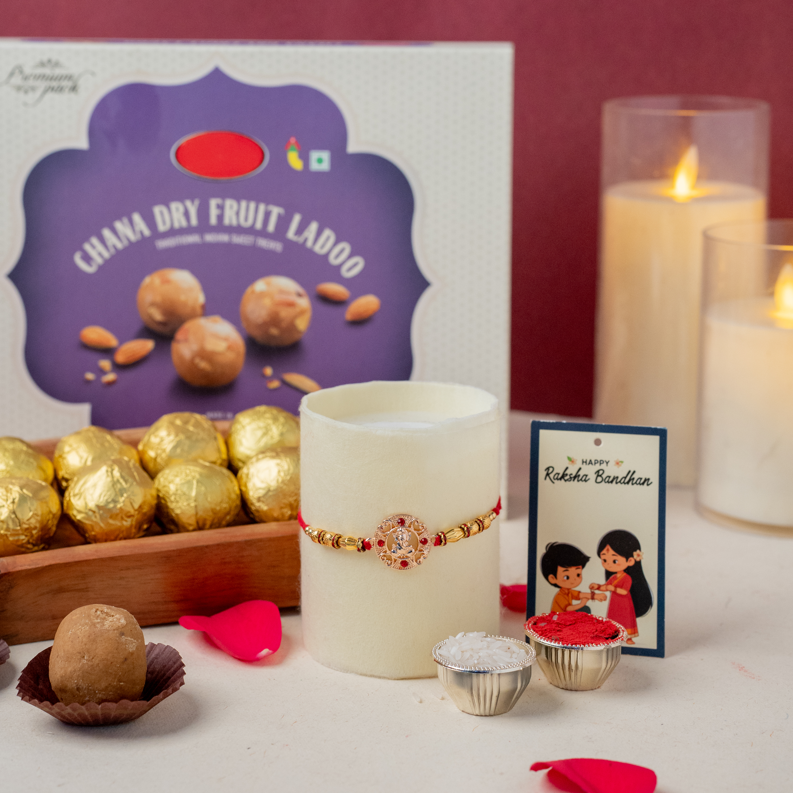 Ganesha Rakhi & Royal Laddoos
