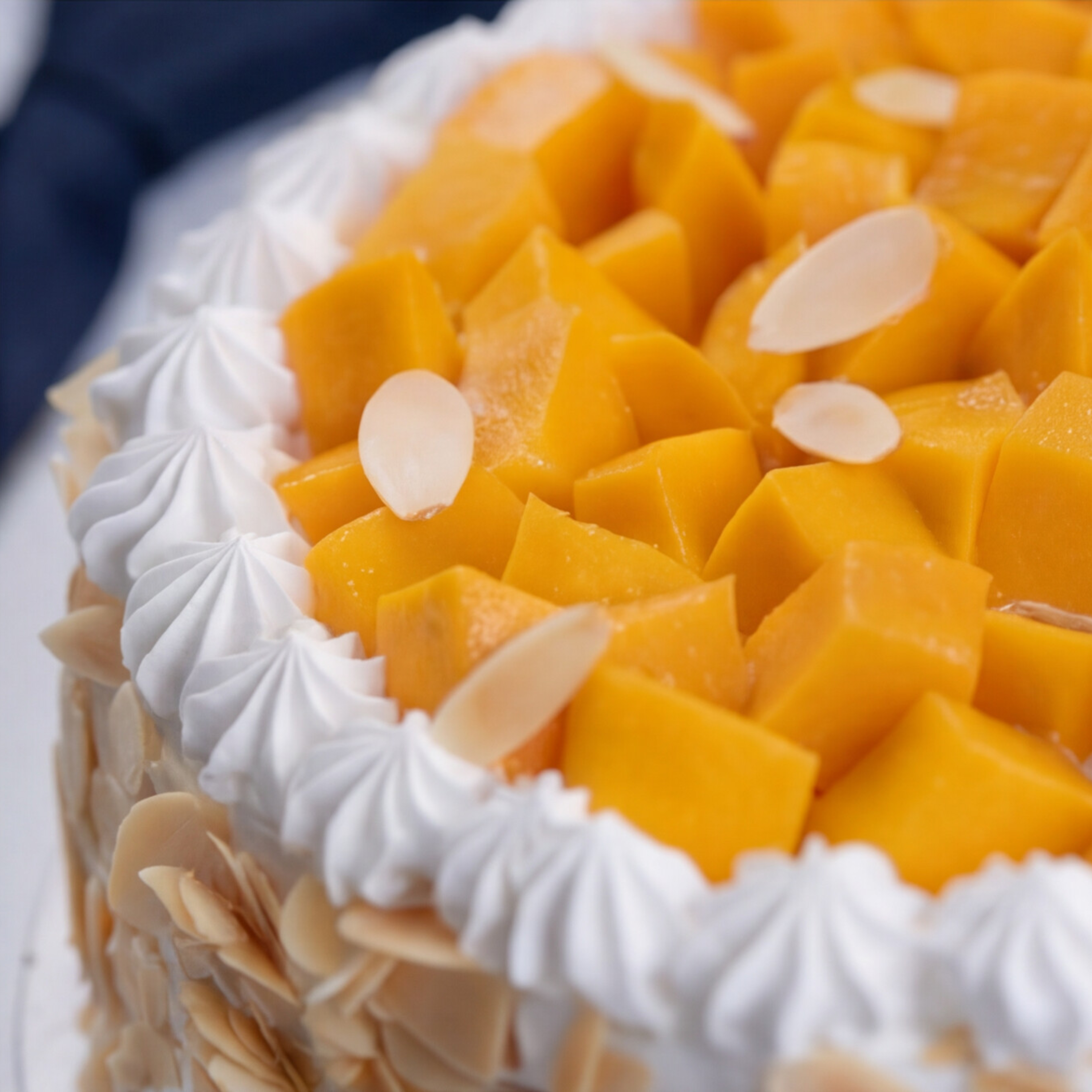 Fresh Mango Almond Cake