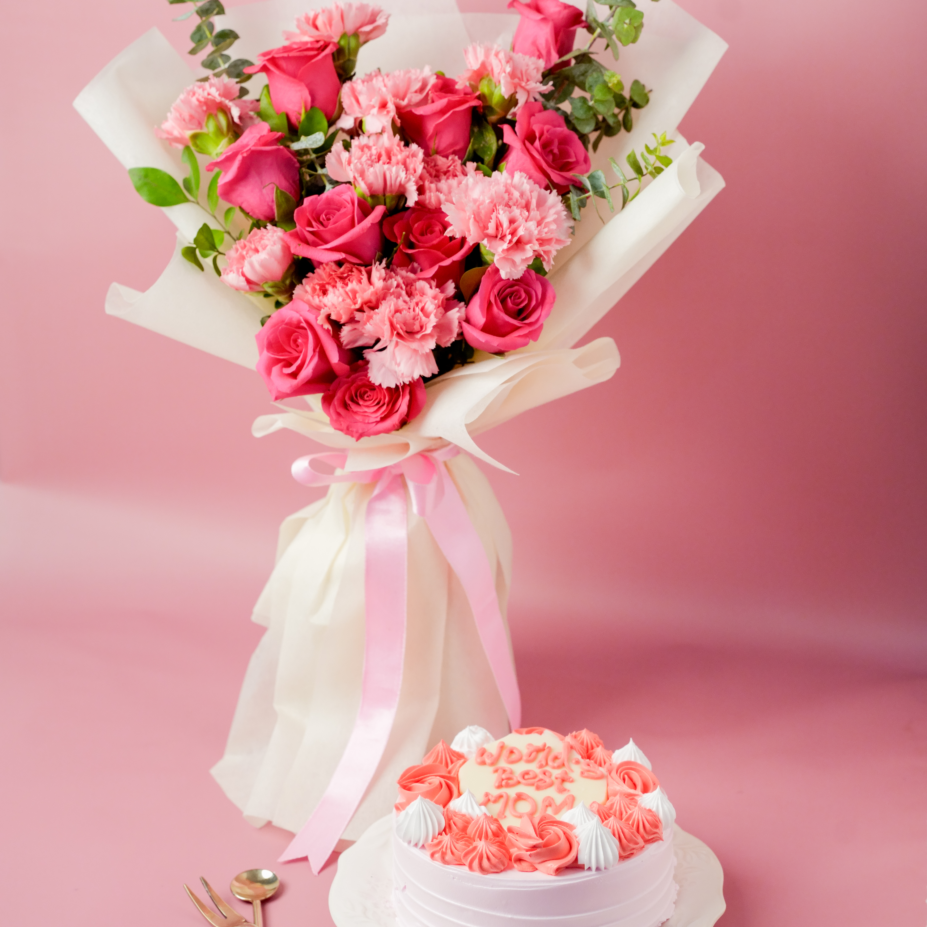 Rosy Radiance & Pineapple Cake