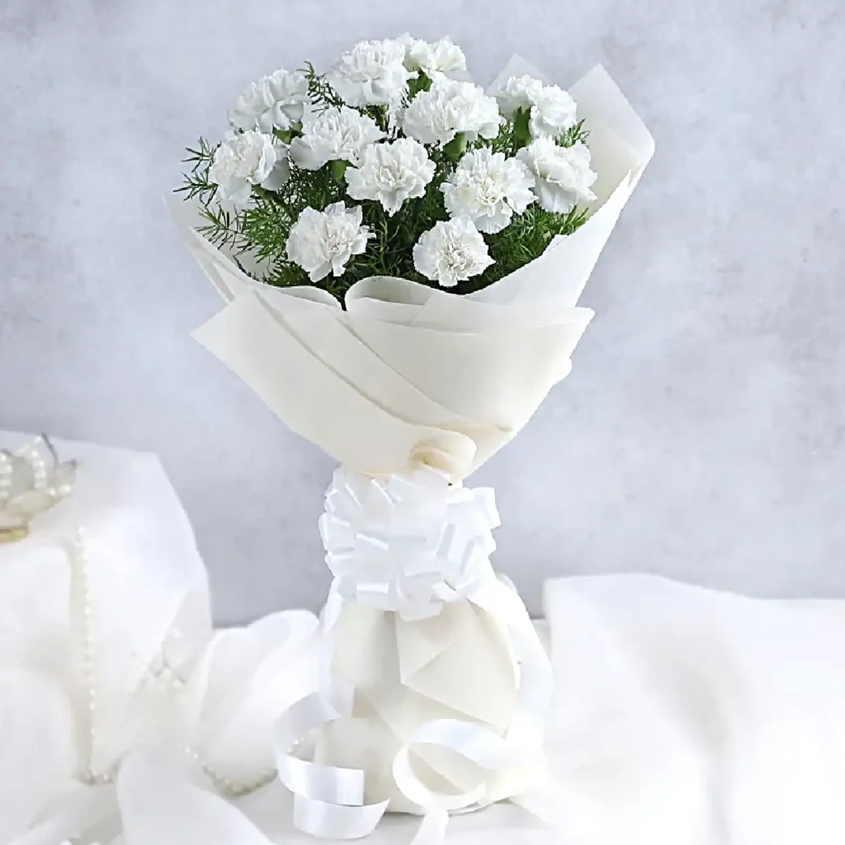 White Carnation  Elegance