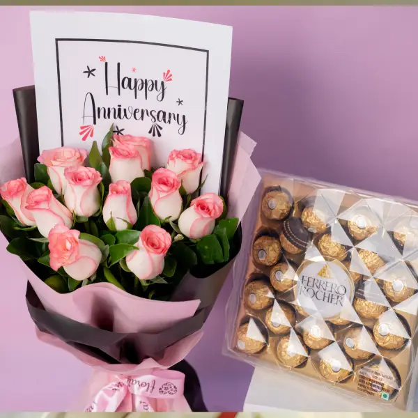 Anniversary Choco Rose Bliss