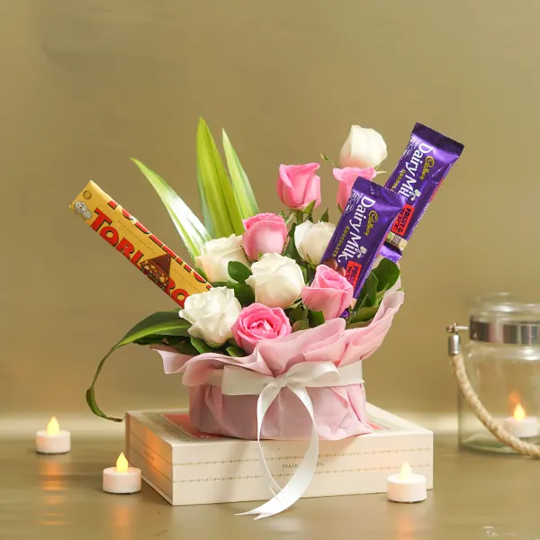 Toblerone Rose Thali Vase