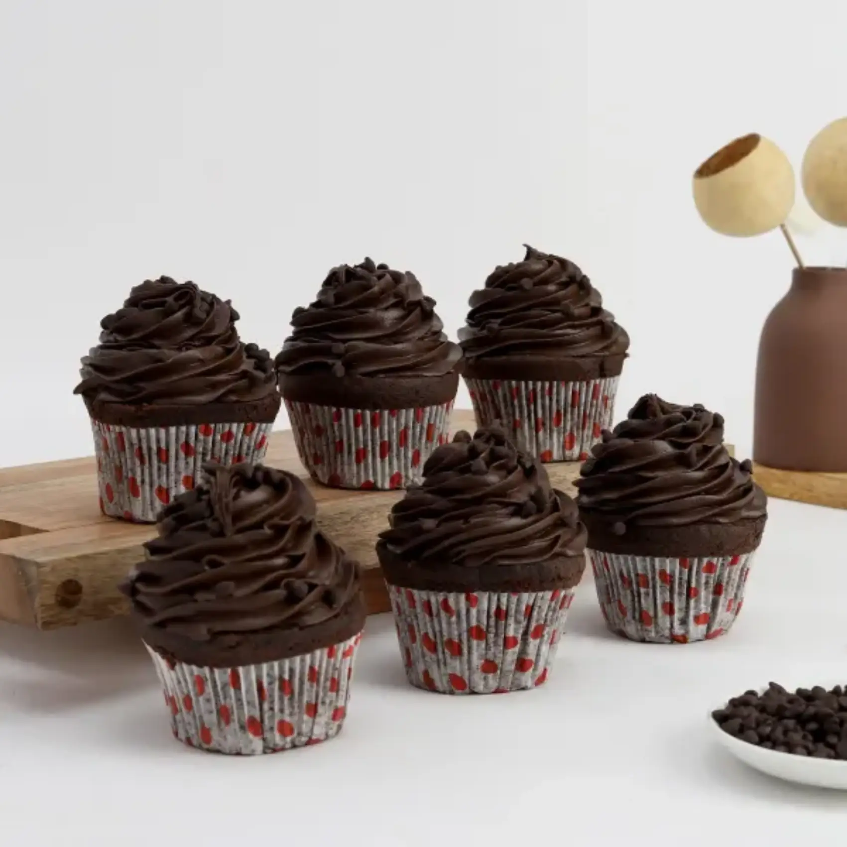Set of 6 Chocolate Cup Cake
