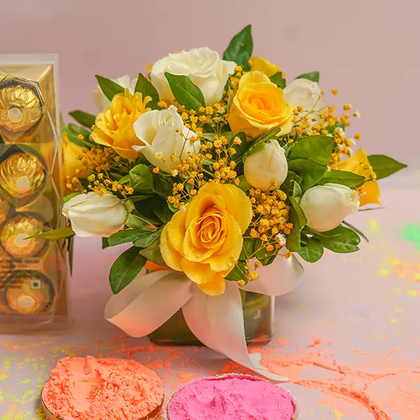 Ferrero Rocher & Mixed Roses Combo