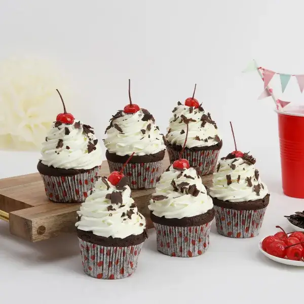 Set of 6 Blackforest Cup Cake