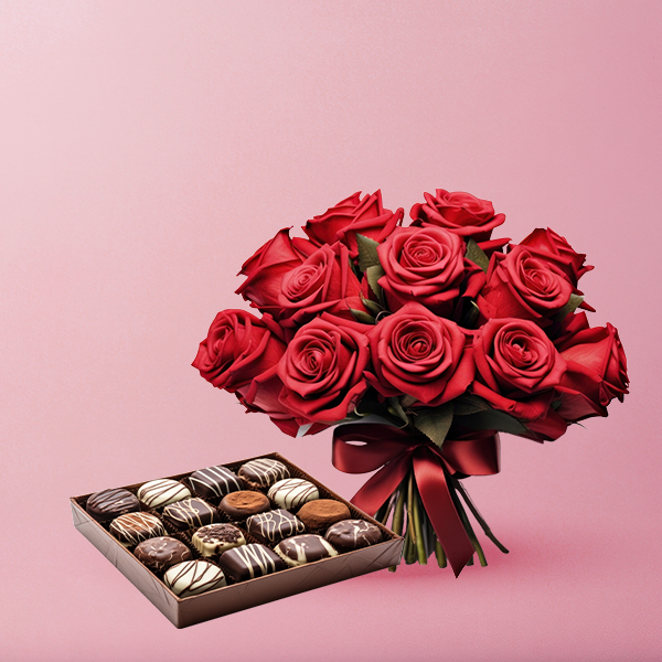 Flowers  and Chocolate Icon