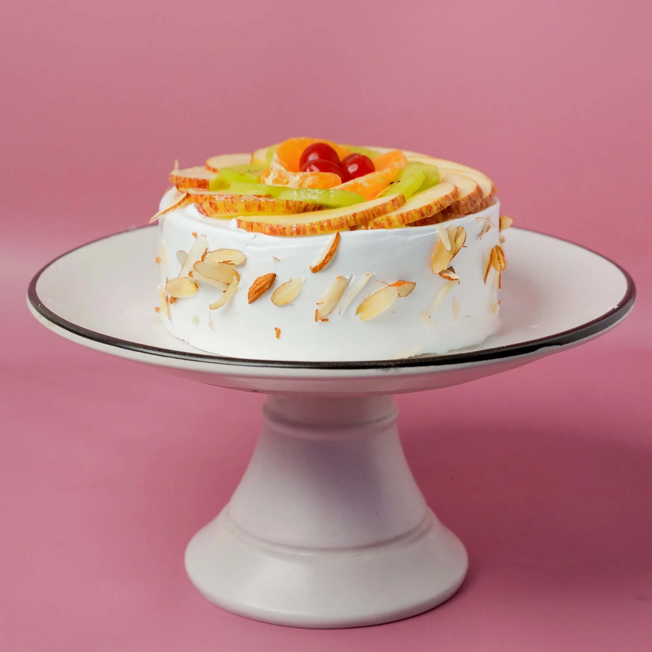 Blushing Serenity & Fruit Cake