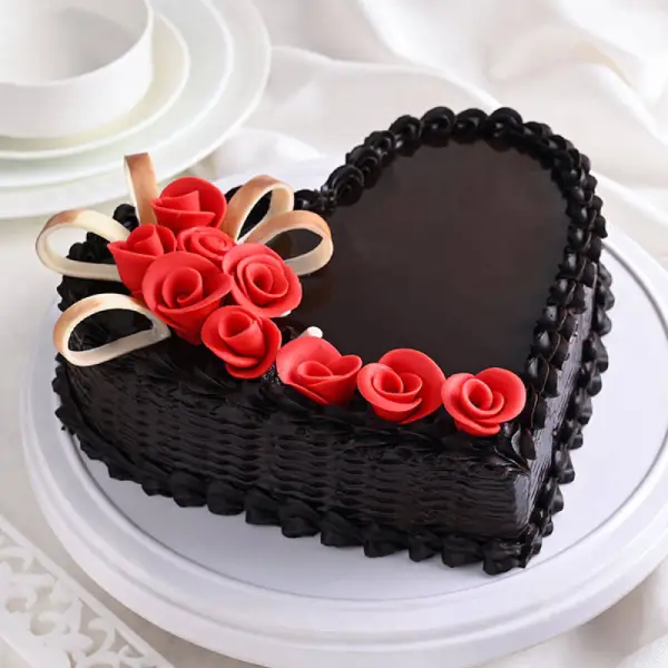 Heart Shape Chocolate Cake