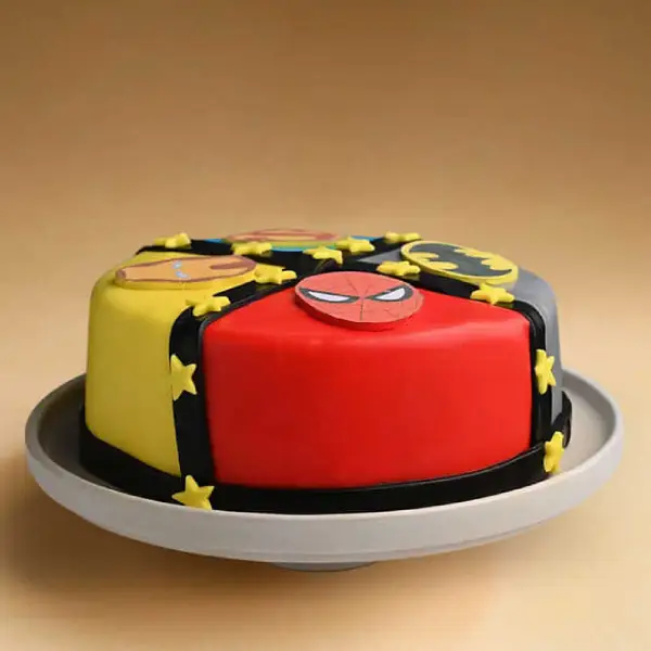 Superhero Theme Cake