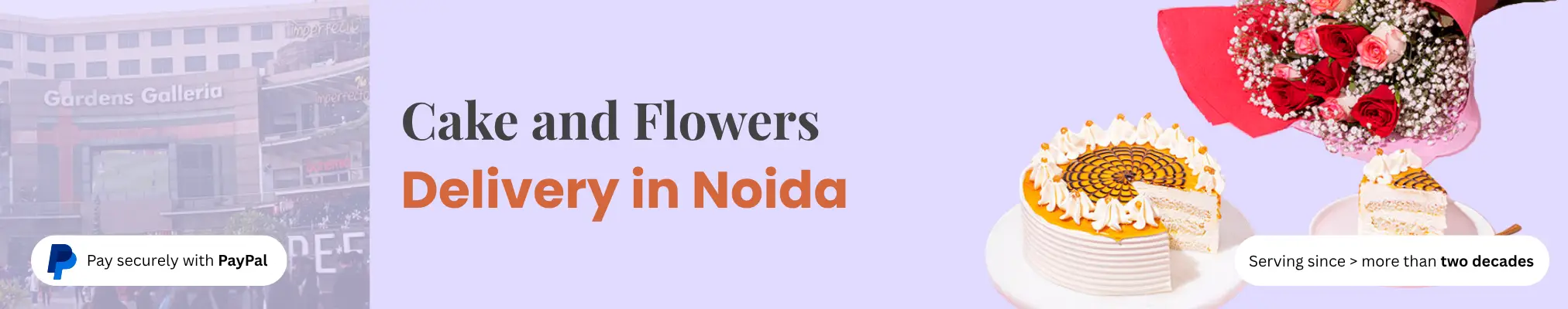 Cake and Flowers Delivery in Noida