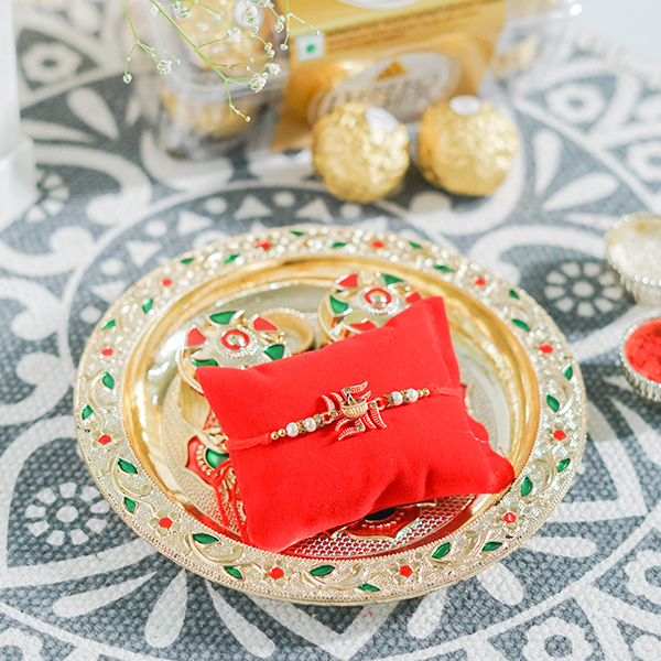 Shri Rakhi with Ferrero Rocher Chocolate Box