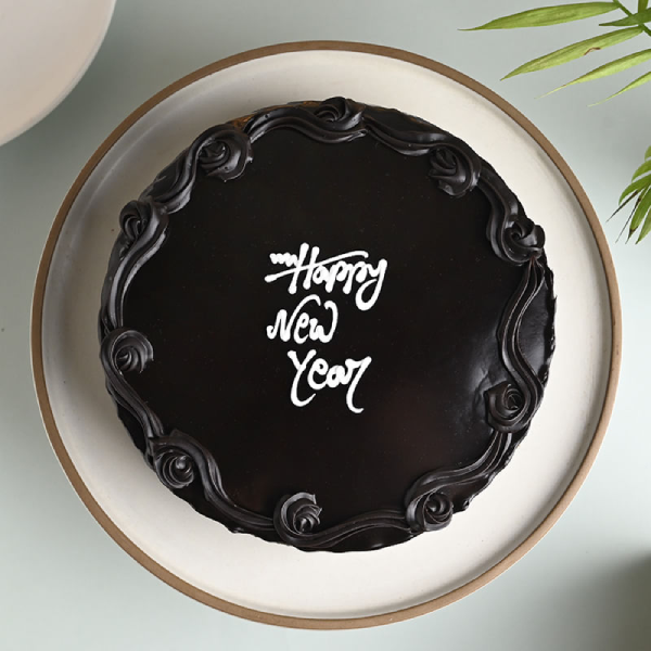New Year Chocolate Cake