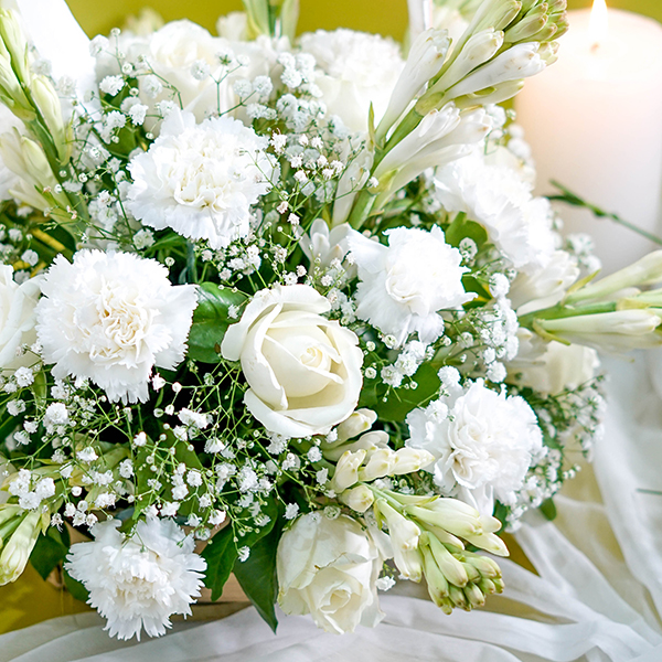 White Rose & Tuberose Basket