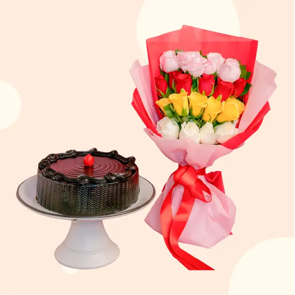 Cake and Flowers Icon
