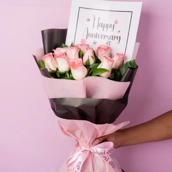 Pink Romance Anniversary Bouquet