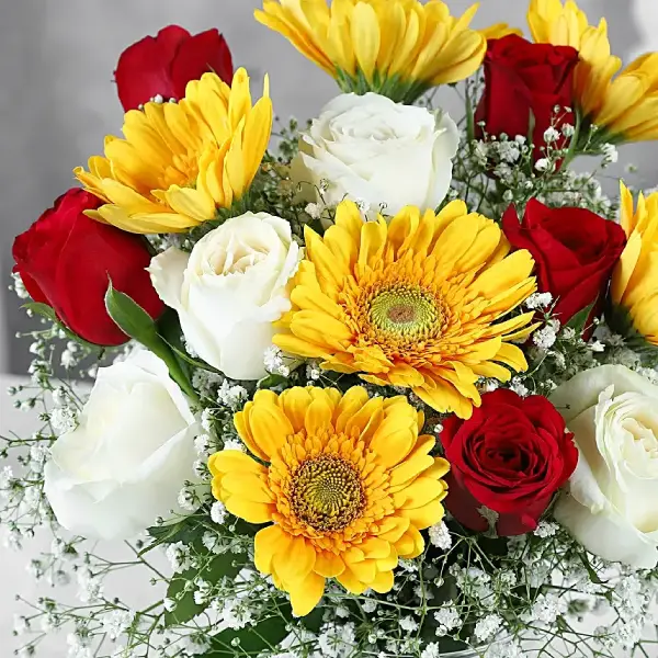 Radiant Gerbera & Rose Bouquet