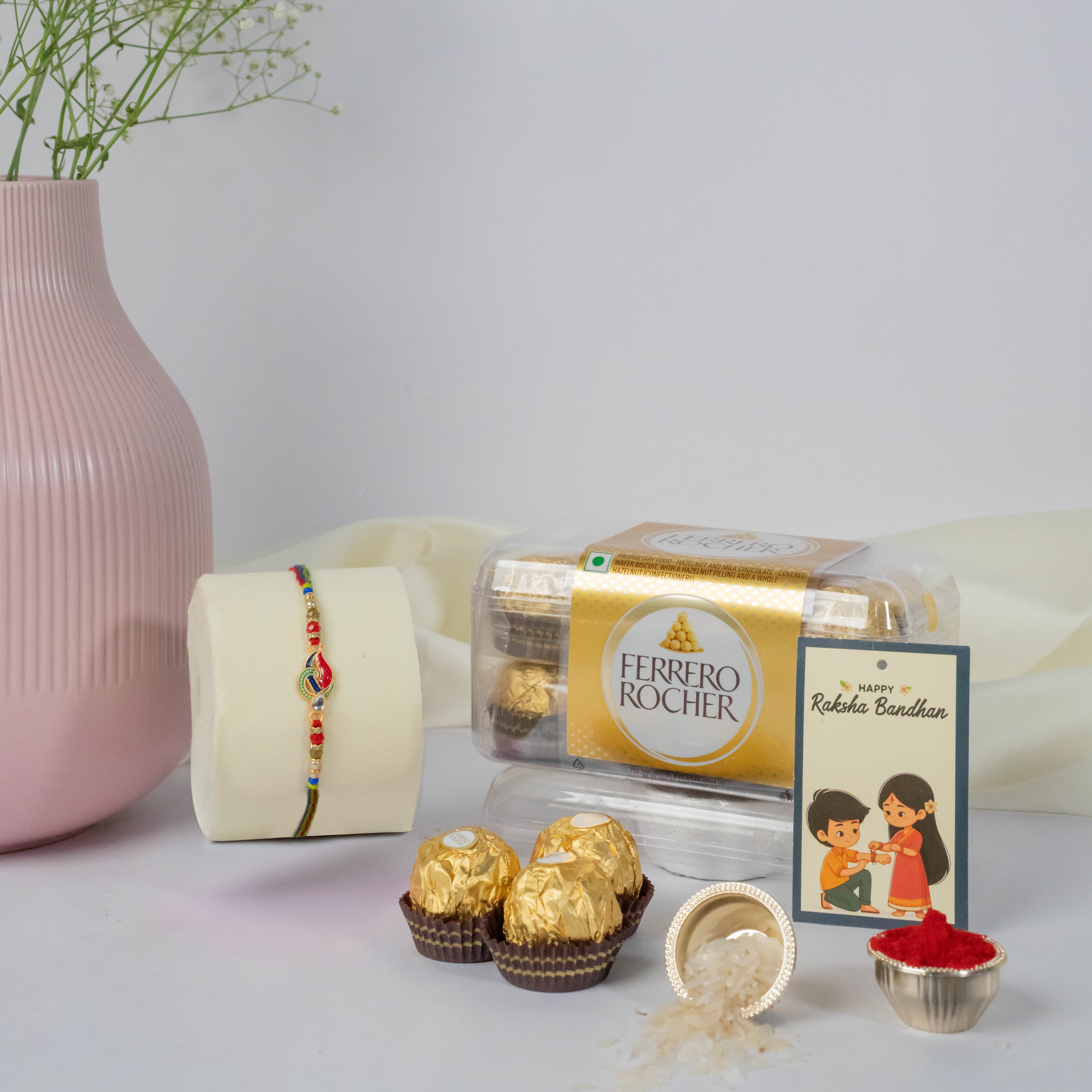 Shri Rakhi with Ferrero Rocher