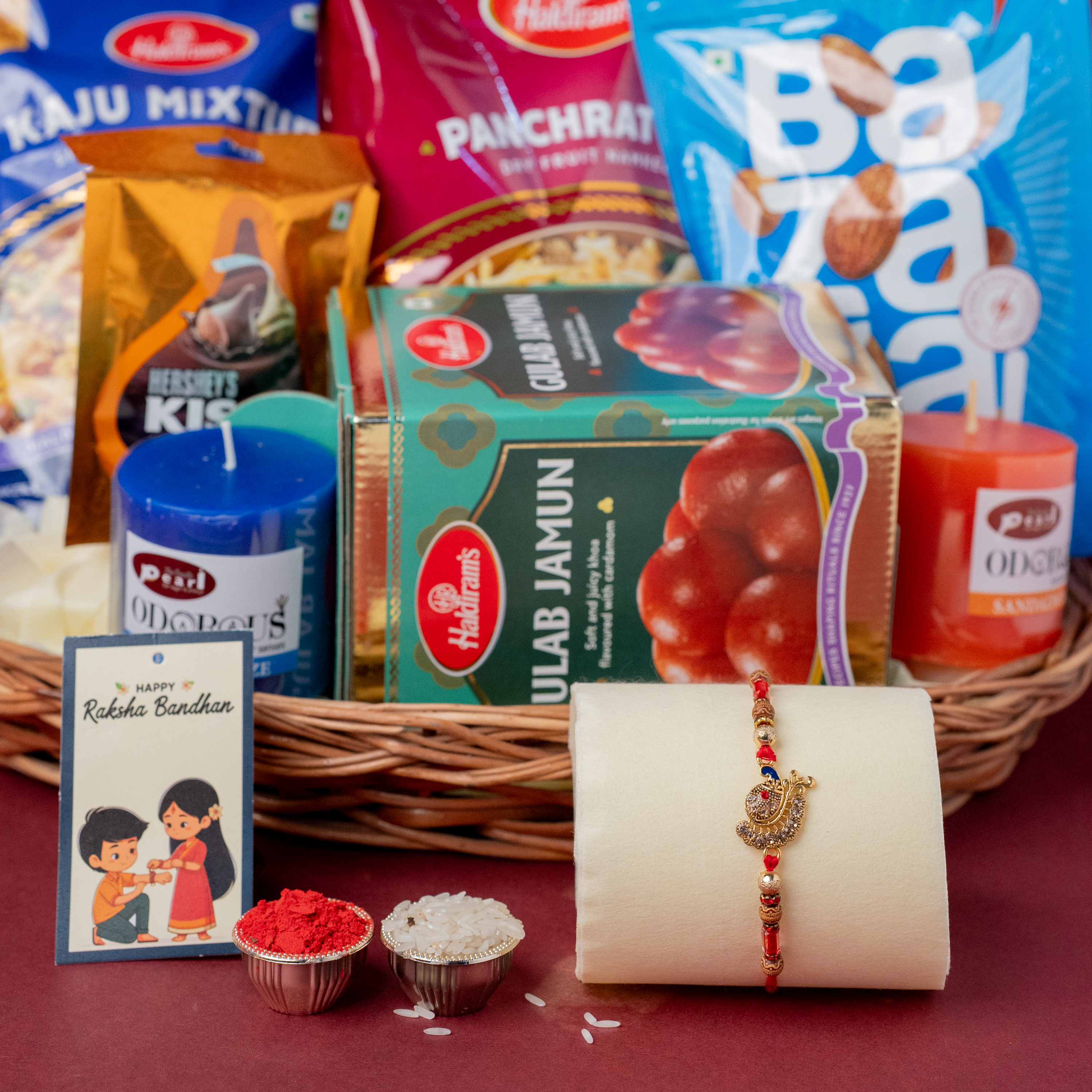 Peacock Rakhi Gift Hamper Peacock Rakhi Gift Hamper